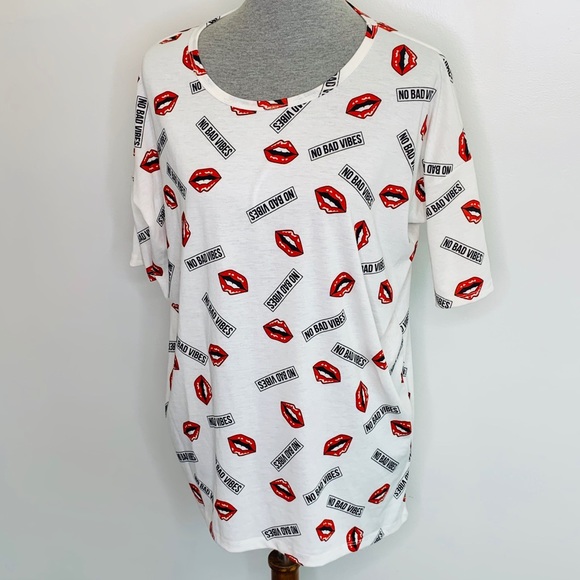 LuLaRoe Tops - ⭐️3/$25⭐️ Lularoe no bad vibes Irma tunic top